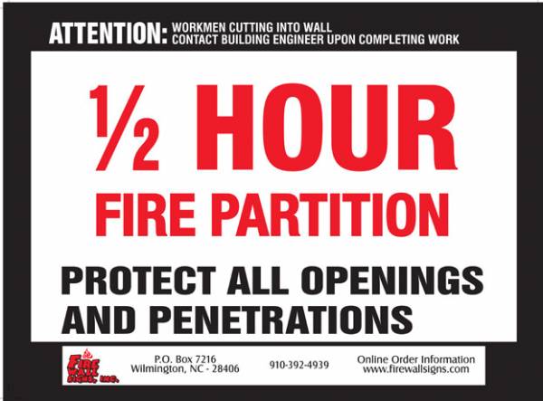 1/2 HR Fire Partition